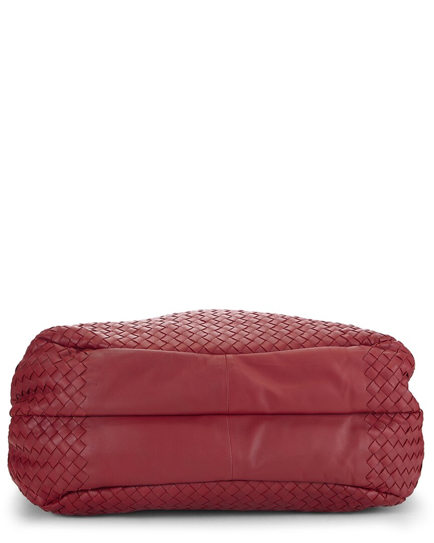 Bottega Veneta Bottega Veneta Red Intrecciato Leather Campana Tote Large (Authentic Pre-