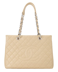 Chanel Chanel Beige Caviar Leather Gst (Authentic Pre-Loved)