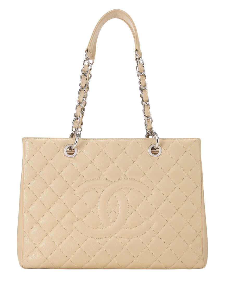 Chanel Chanel Beige Caviar Leather Gst (Authentic Pre-Loved)