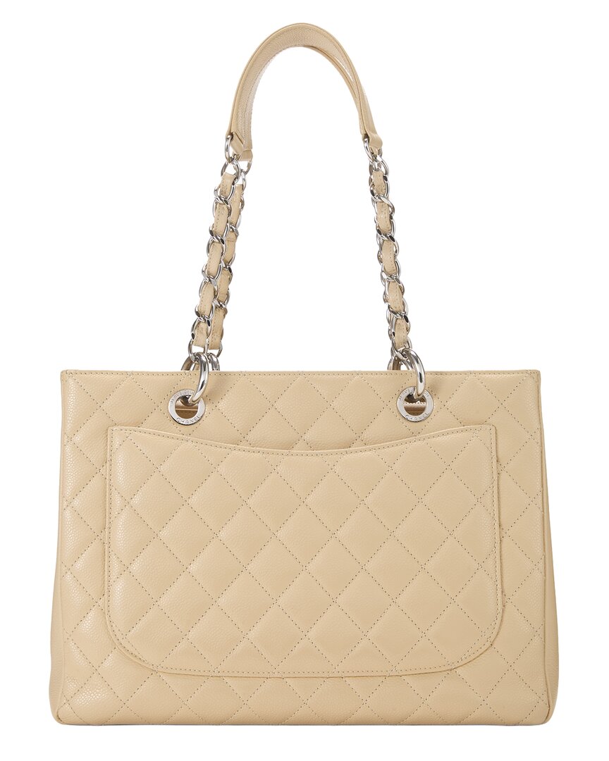 Chanel Chanel Beige Caviar Leather Gst (Authentic Pre-Loved)