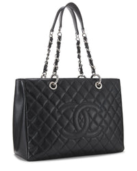 Chanel Chanel Black Caviar Leather Grand Shopping Tote (Gst) (Authentic Pre-Loved)