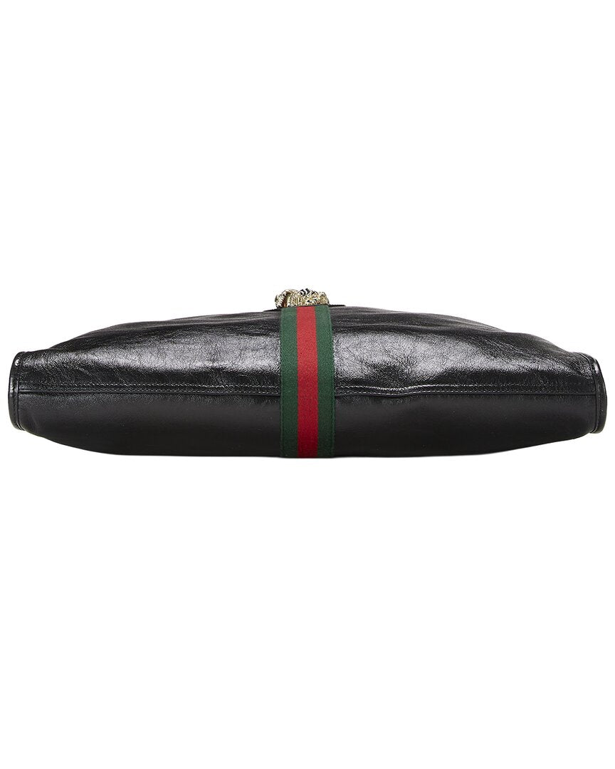 Gucci Gucci Black Leather Rajah Tote (Authentic Pre-Loved)
