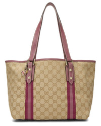 Gucci Gucci Pink Canvas & Leather Jolicoeur Tote Small (Authentic Pre-Loved)
