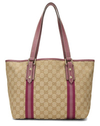 Gucci Gucci Pink Canvas & Leather Jolicoeur Tote Small (Authentic Pre-Loved)