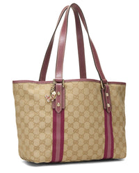 Gucci Gucci Pink Canvas & Leather Jolicoeur Tote Small (Authentic Pre-Loved)