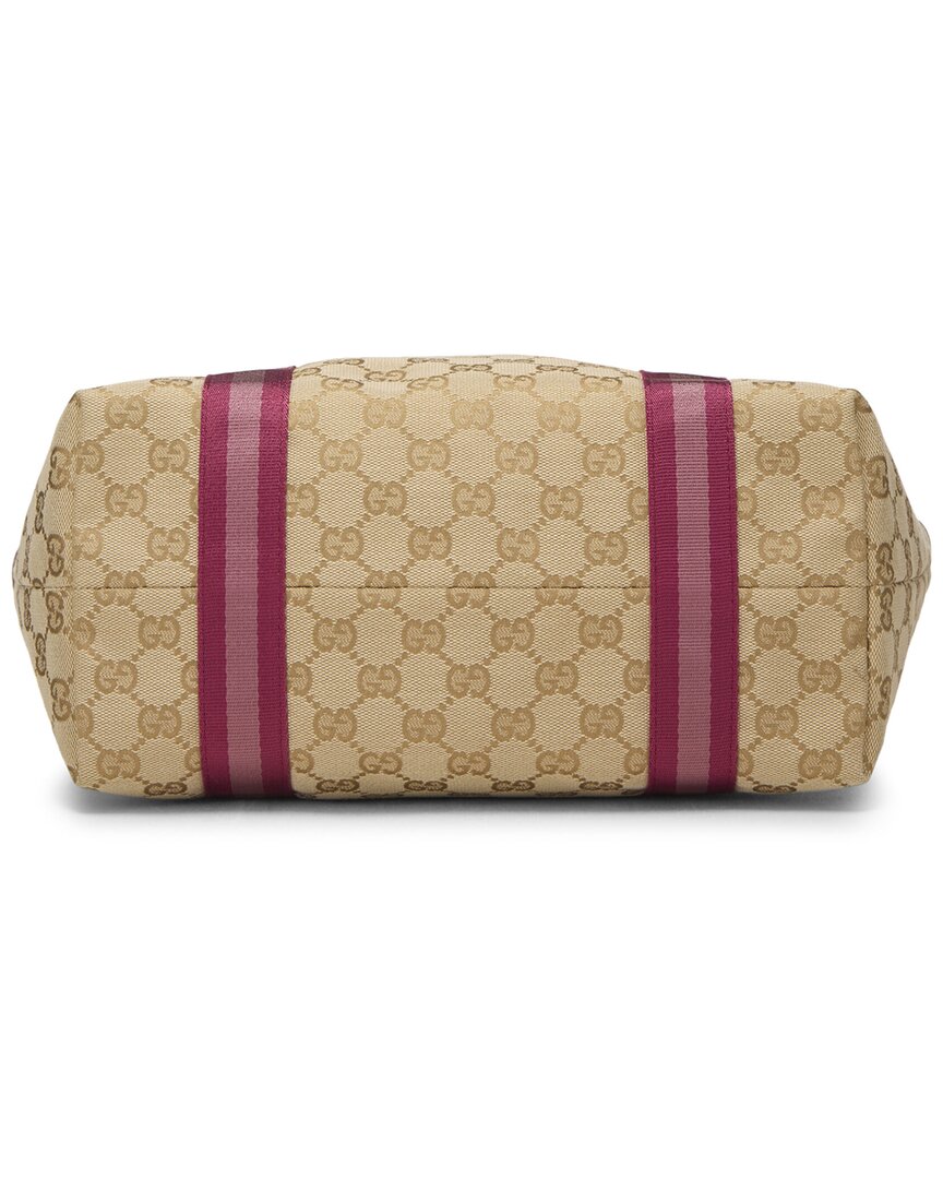 Gucci Gucci Pink Canvas & Leather Jolicoeur Tote Small (Authentic Pre-Loved)