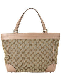 Gucci Gucci Pink Canvas & Leather Mayfair Tote (Authentic Pre-Loved)