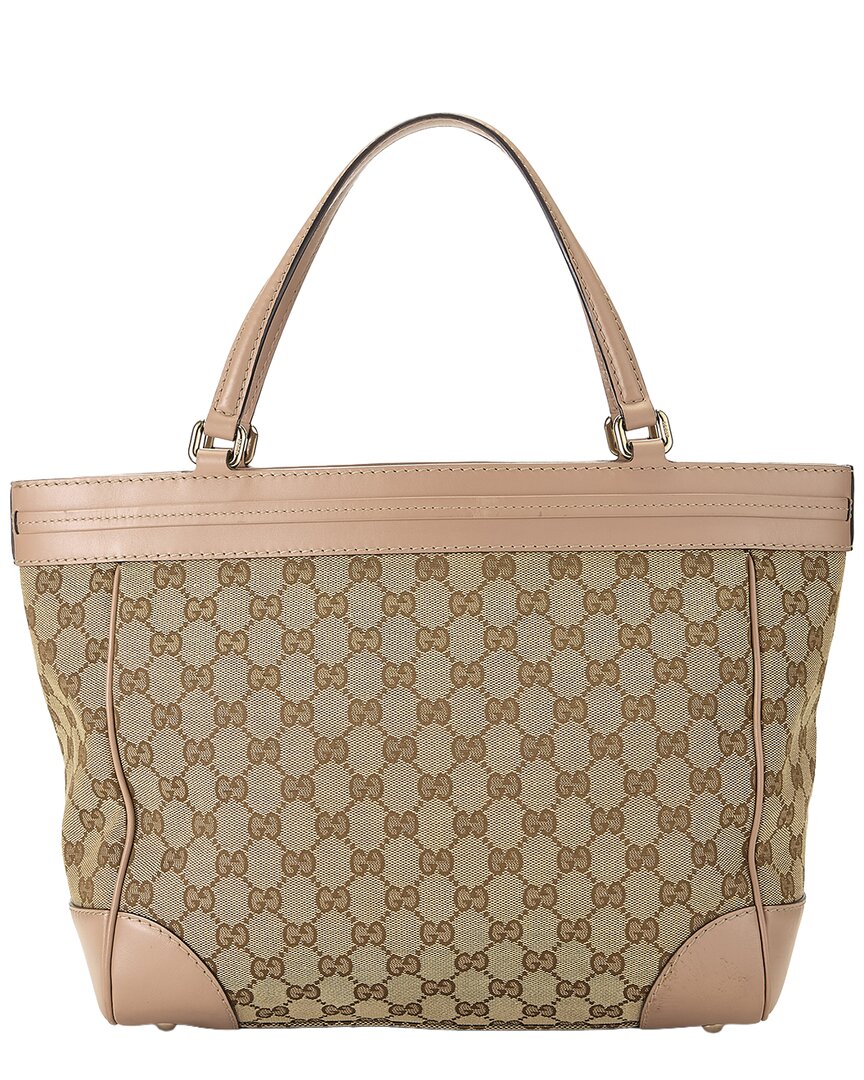 Gucci Gucci Pink Canvas & Leather Mayfair Tote (Authentic Pre-Loved)