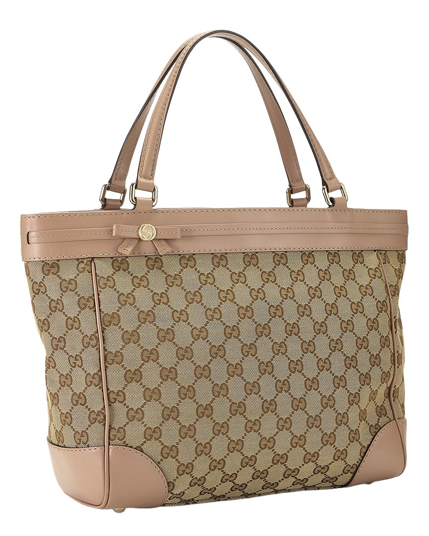 Gucci Gucci Pink Canvas & Leather Mayfair Tote (Authentic Pre-Loved)