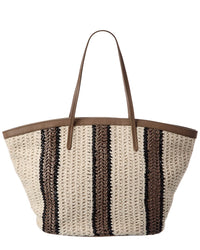 Brunello Cucinelli Brunello Cucinelli Jute & Leather Tote