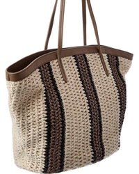 Brunello Cucinelli Brunello Cucinelli Jute & Leather Tote
