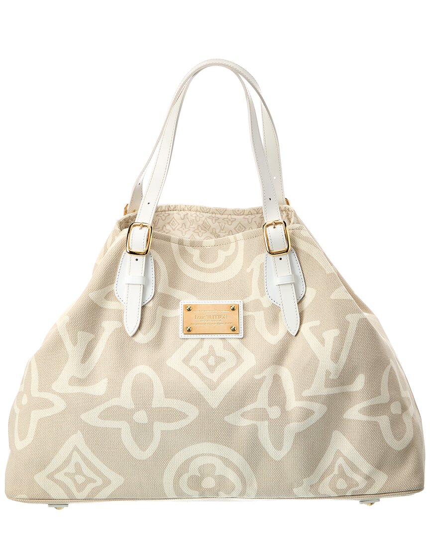 Louis Vuitton Pre-Owned Louis Vuitton Beige Canvas Tahitienne Cabas Pm (Authentic Pre-Loved)
