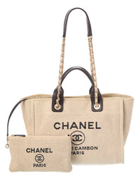 Chanel Pre-Owned Chanel Beige Canvas Deauville Small (Authentic Pre-Loved)