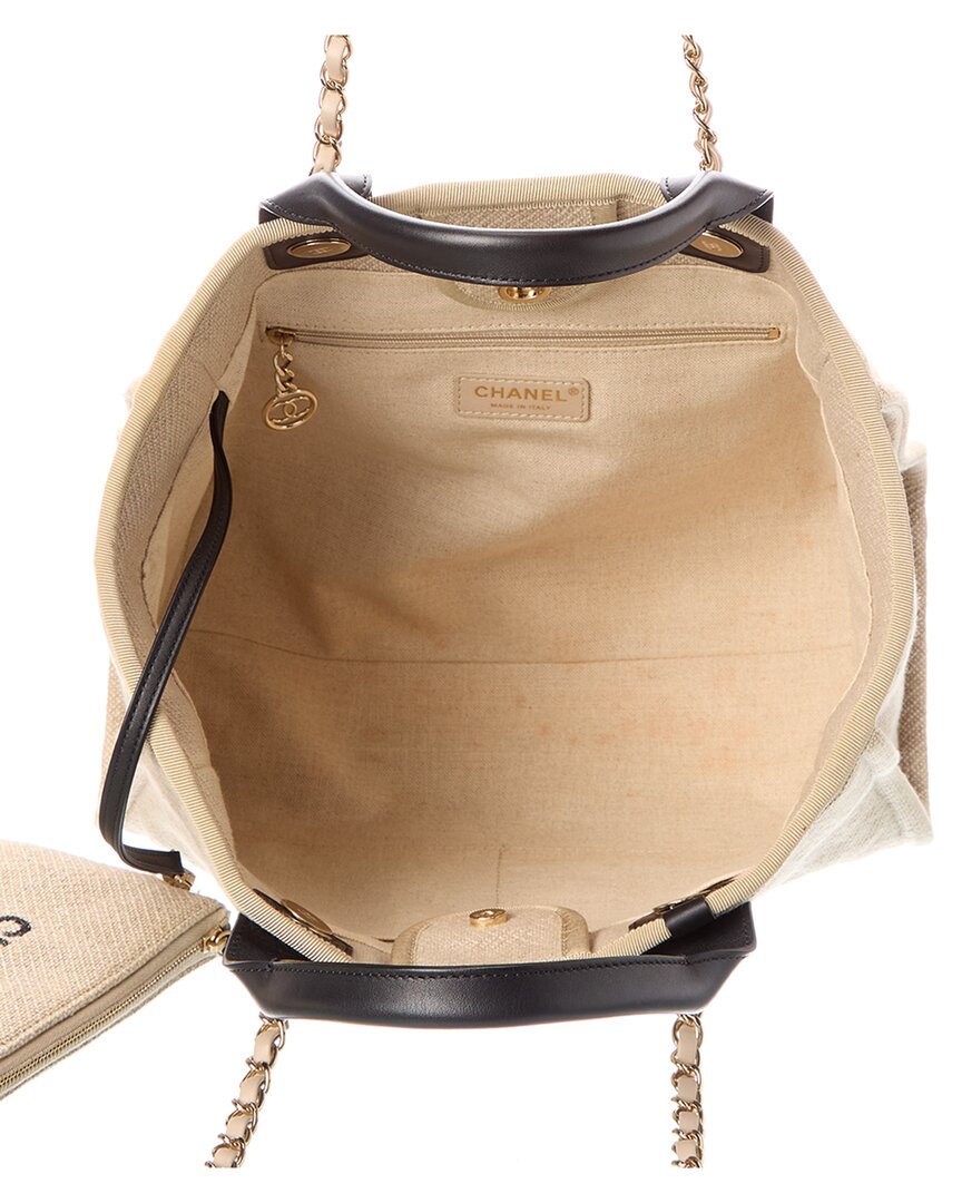 Chanel Pre-Owned Chanel Beige Canvas Deauville Small (Authentic Pre-Loved)