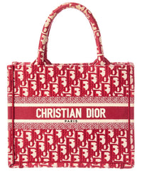 Dior Pre-Owned Dior Red Canvas Book Tote Small (Authentic Pre-Loved)