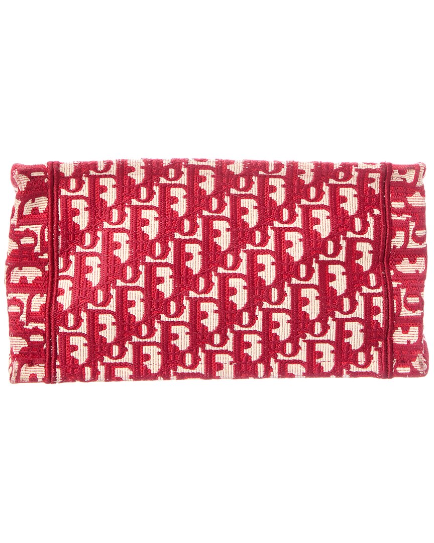 Dior Pre-Owned Dior Red Canvas Book Tote Small (Authentic Pre-Loved)