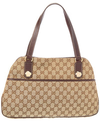 Gucci Pre-Owned Gucci Brown Canvas & Leather Charmy Pocket Tote (Authentic Pre-Loved)