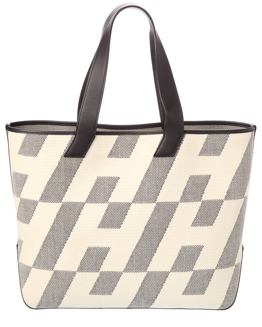 Hermès Pre-Owned Hermès Black Canvas Cabas H En Biais Tote 40 (Authentic Pre-Loved)