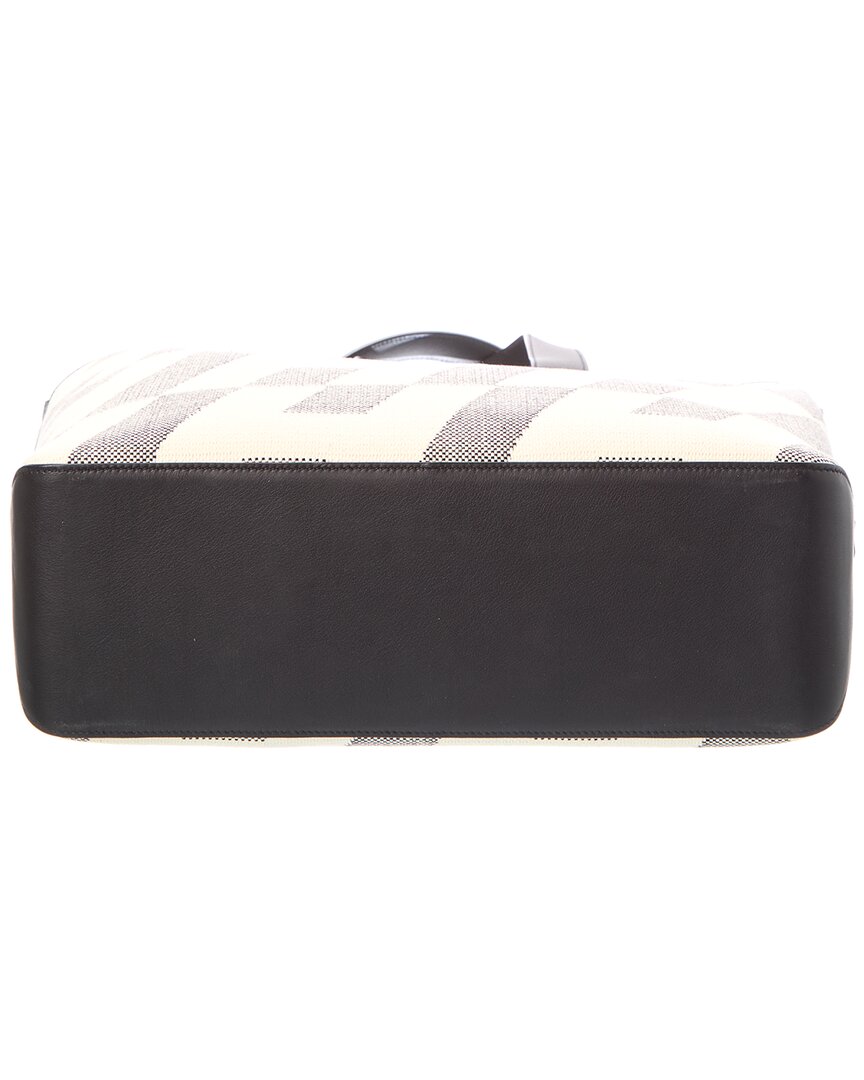 Hermès Pre-Owned Hermès Black Canvas Cabas H En Biais Tote 40 (Authentic Pre-Loved)