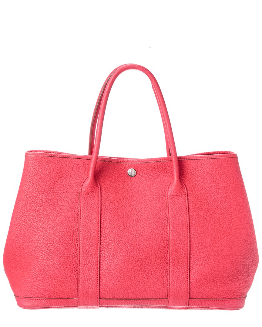 Hermès Pre-Owned Hermès Pink Negonda Leather Garden Party Pm (Authentic Pre-Loved)