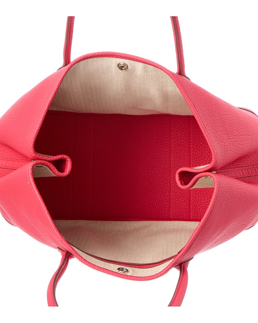 Hermès Pre-Owned Hermès Pink Negonda Leather Garden Party Pm (Authentic Pre-Loved)