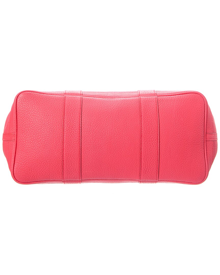 Hermès Pre-Owned Hermès Red Negonda Leather Garden Party Pm (Authentic Pre-Loved)