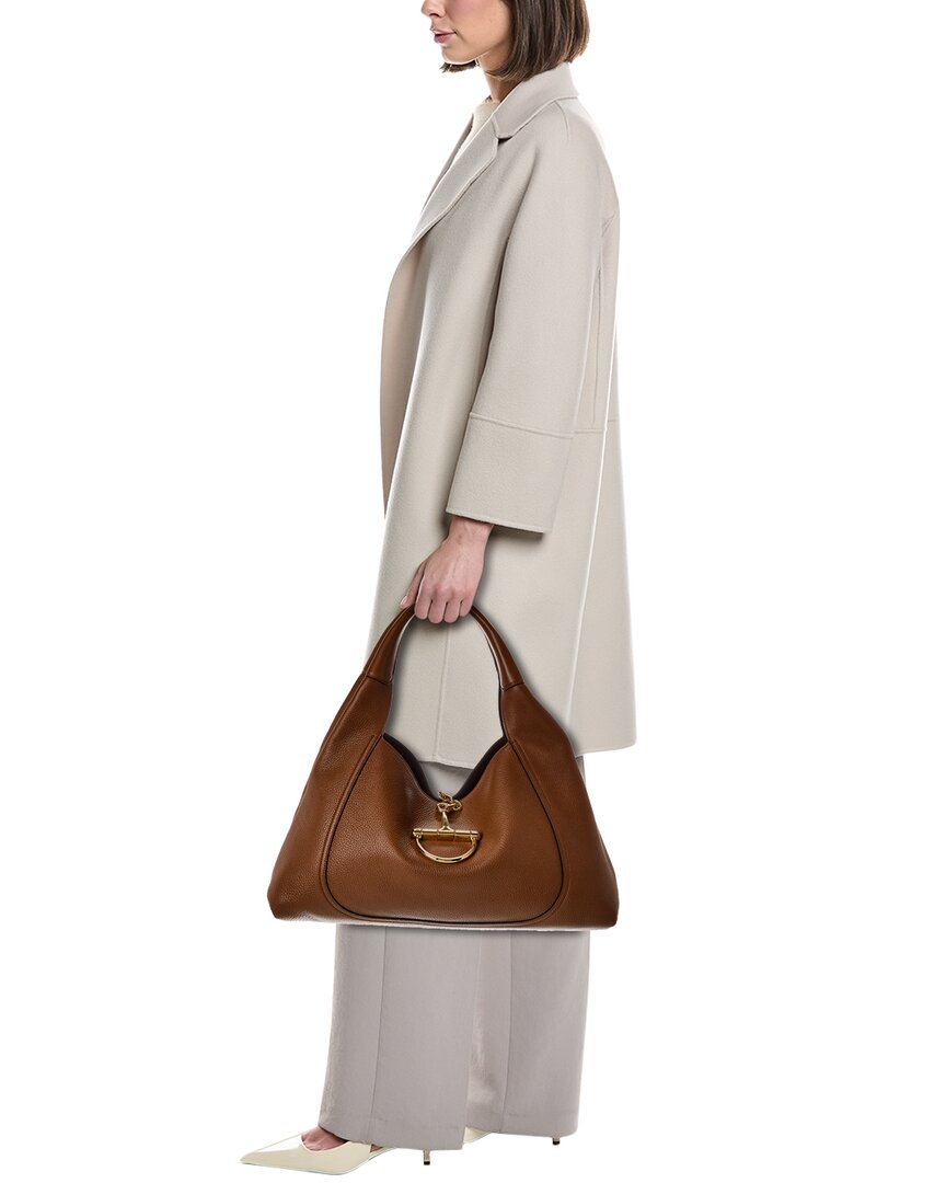 Gucci Gucci Softbit Maxi Leather Shoulder Bag