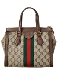 Gucci Gucci Ophidia Small Gg Supreme Canvas & Leather Shoulder Bag