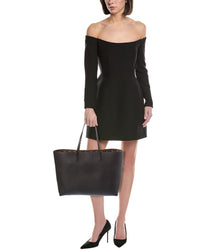 FENDI Fendi Roll Medium Reversible Ff Suede & Leather Tote