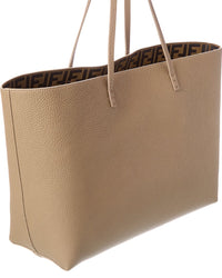 FENDI Fendi Roll Medium Reversible Ff Suede & Leather Tote