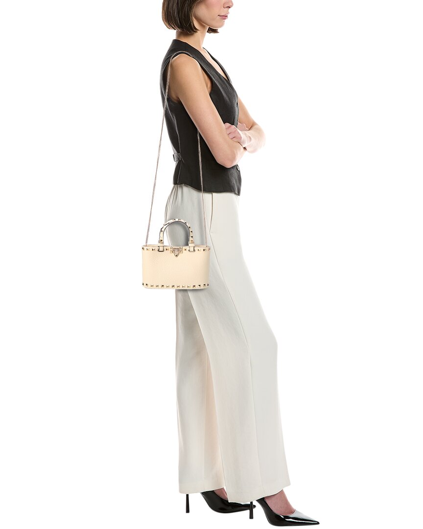 Valentino Valentino Rockstud Mini Leather Tote