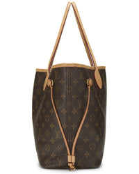 Louis Vuitton Louis Vuitton Brown Monogram Coated Canvas & Vachetta Leather Neverfull Gm
