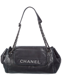 Pre-Owned Chanel Black Lambskin Leather Cc Tote (Authentic Pre-Loved)