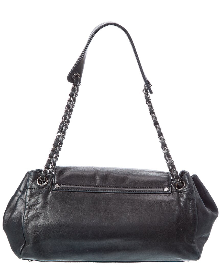 Pre-Owned Chanel Black Lambskin Leather Cc Tote (Authentic Pre-Loved)
