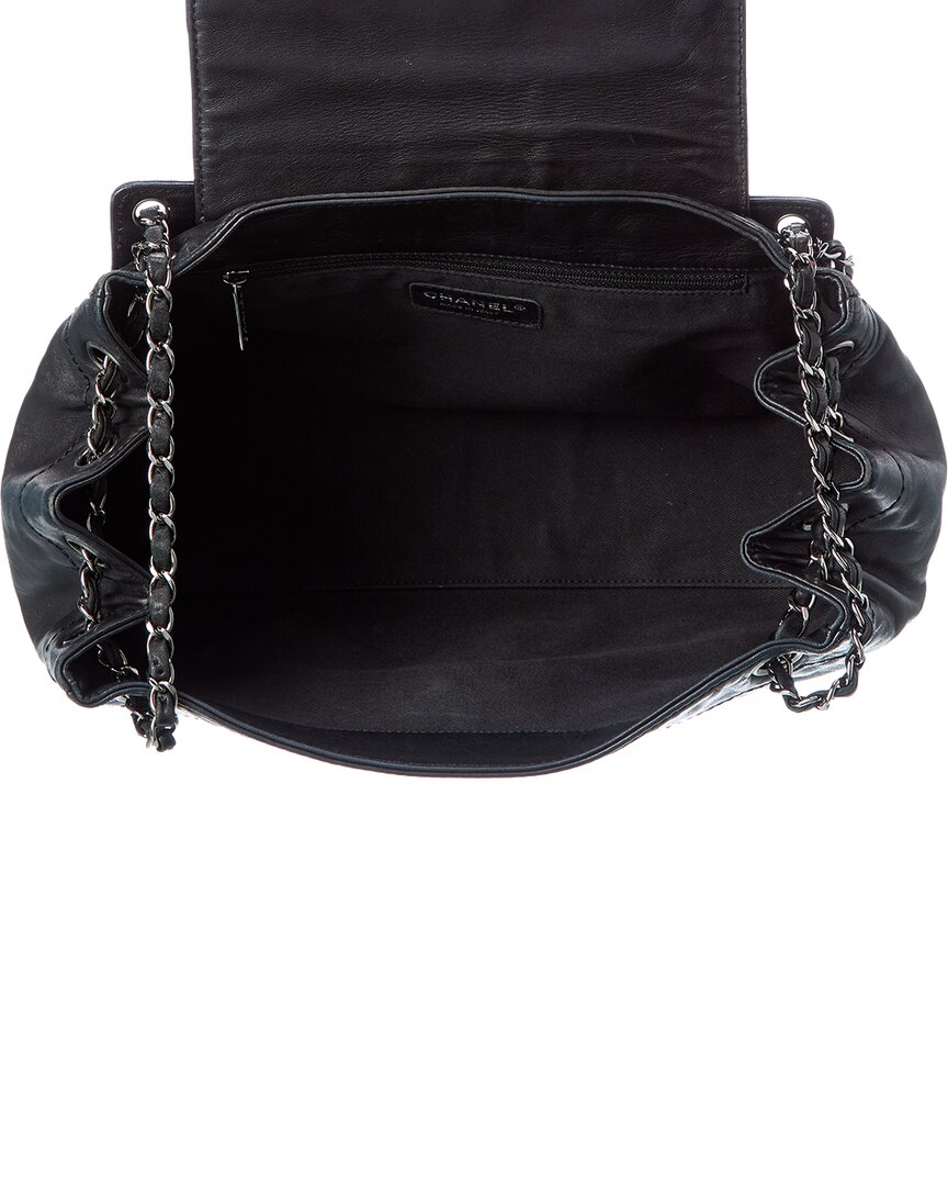 Pre-Owned Chanel Black Lambskin Leather Cc Tote (Authentic Pre-Loved)