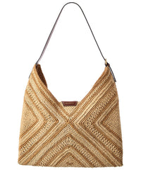 Anya Hindmarch Bow Raffia & Leather Tote Bag