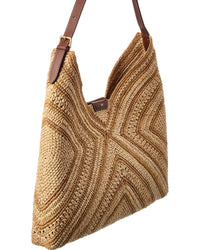 Anya Hindmarch Bow Raffia & Leather Tote Bag