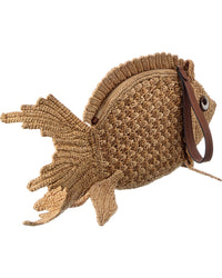 Anya Hindmarch Raffia Fish Clutch