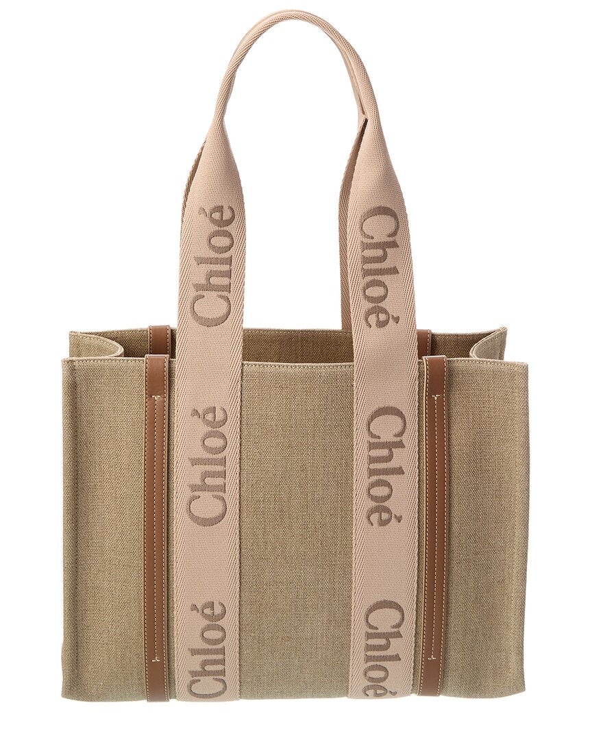 Chloé Woody Medium Canvas Tote