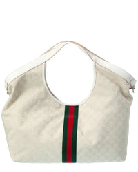 Gucci Giglio Large Gg Canvas & Leather Tote