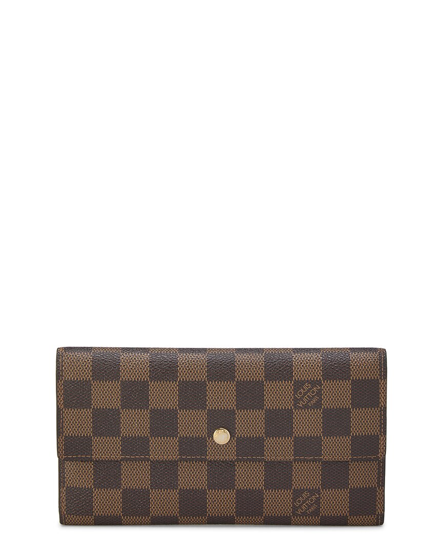 Pre-Owned Louis Vuitton Brown Damier Ebene International (Authentic Pre-Loved)