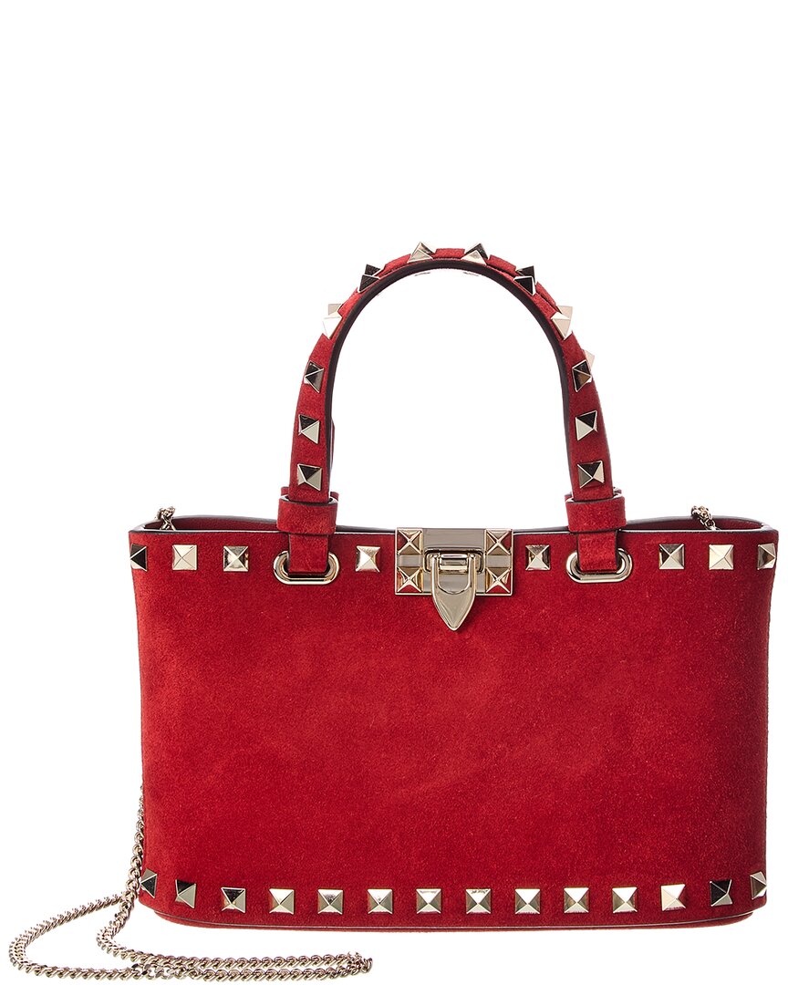 Valentino Valentino Rockstud Mini Suede Tote