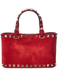 Valentino Valentino Rockstud Mini Suede Tote