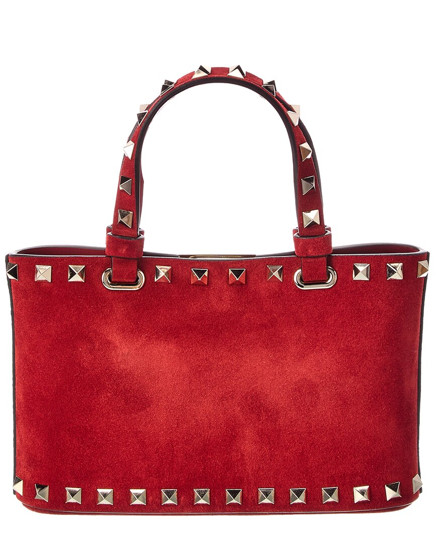 Valentino Valentino Rockstud Mini Suede Tote