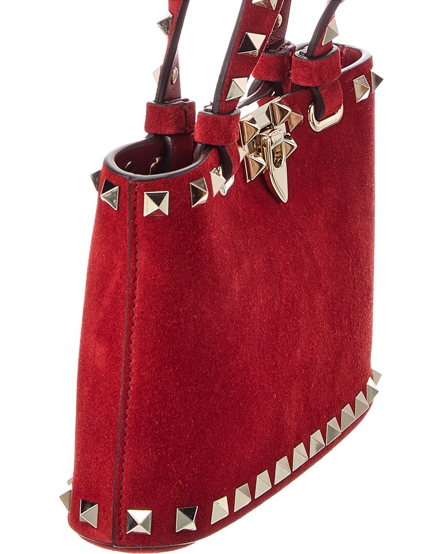 Valentino Valentino Rockstud Mini Suede Tote