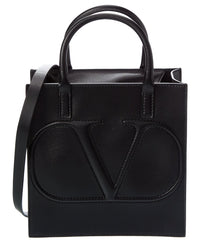 Valentino Vlogo Leather Tote