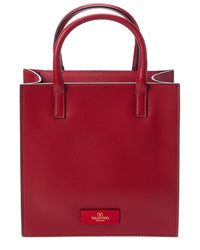 Valentino Vlogo Leather Tote