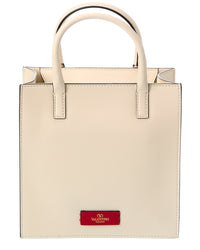 Valentino Vlogo Leather Tote