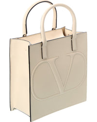 Valentino Vlogo Leather Tote