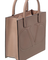 Valentino Vlogo Leather Tote